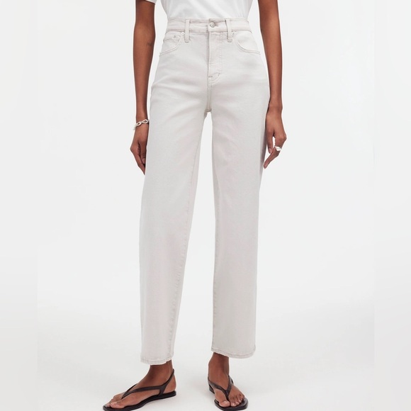 Madewell White The Perfect Vintage Wide Leg Crop Jean‎ Size 26 - Picture 5 of 6